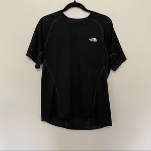 The north face black flashdry athletic workout top mens sz.L
